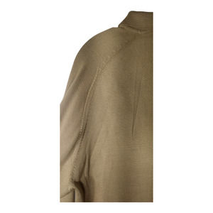 Johnston & Murphy Silk Long Sleeve Polo Beige Size Large Soft 100% Silk
